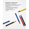 image:imageLEUCHTTURM1917  Bauhaus Special Edition  Drehgriffel Writing Pen  Ballpoint Pen with Royal Blue Ink Included BlackLemonLemon  Black