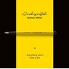 image:imageLEUCHTTURM1917  Bauhaus Special Edition  Drehgriffel Writing Pen  Ballpoint Pen with Royal Blue Ink Included BlackLemonLemon  Black