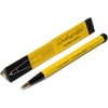 image:imageLEUCHTTURM1917  Bauhaus Special Edition  Drehgriffel Writing Pen  Ballpoint Pen with Royal Blue Ink Included BlackLemonLemon  Black