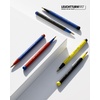 image:imageLEUCHTTURM1917  Bauhaus Special Edition  Drehgriffel Writing Pen  Ballpoint Pen with Royal Blue Ink Included BlackLemonLemon  Black