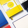 image:imageLEUCHTTURM1917  Dotted Hardcover Notebook Medium A5 Bauhaus Special Edition 251 Numbered Pages for Writing and Journaling Royal BlueLemon