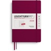 image:imageLEUCHTTURM1917  Weekly Planner amp Notebook 2026 Hardcover Medium A5 Ruled Lemon Jan 1  Dec 31 2026Port Red
