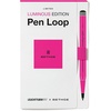 image:imageLEUCHTTURM1917 Self Adhesive Pen Loop Elastic Pen Holder Luminous Edition Luminous OrangeLuminous Pink
