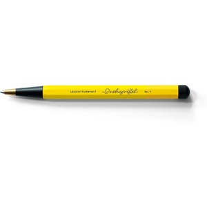 image:imageLEUCHTTURM1917  Bauhaus Special Edition  Drehgriffel Writing Pen  Ballpoint Pen with Royal Blue Ink Included BlackLemonLemon  Black
