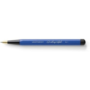 image:imageLEUCHTTURM1917  Bauhaus Special Edition  Drehgriffel Writing Pen  Ballpoint Pen with Royal Blue Ink Included BlackLemonRoyal Blue  Black