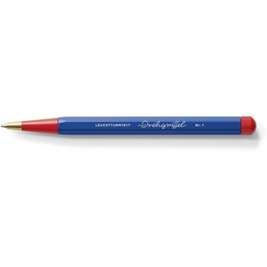 image:imageLEUCHTTURM1917  Bauhaus Special Edition  Drehgriffel Writing Pen  Ballpoint Pen with Royal Blue Ink Included BlackLemonRoyal Blue  Red
