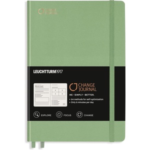 image:imageLEUCHTTURM1917  Change Journal  Notebook Guide with 24 Methods to Help You Improve Your Productivity  294 pages Sage
