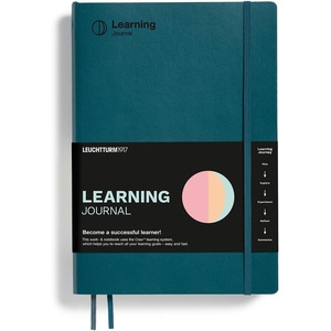 image:imageLEUCHTTURM1917  Cleer Learning Journal  The Ideal Guided Journal Workbook and Notebook for Actively Acquiring New Professional and Personal Skills and Knowledge Pacific GreenPacific Green