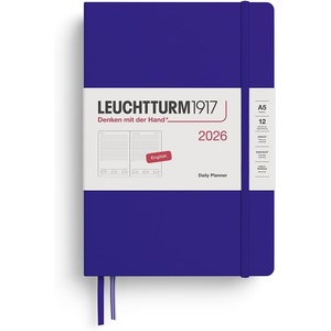 image:imageLEUCHTTURM1917  Daily Planner 2026 Hardcover Medium A5 Ruled Ink Jan 1  Dec 31 2026Ink