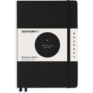 image:imageLEUCHTTURM1917  Dotted Hardcover Notebook Medium A5 Bauhaus Special Edition 251 Numbered Pages for Writing and Journaling Royal BlueBlack