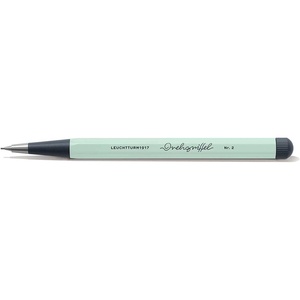 image:imageLEUCHTTURM1917  Drehgriffel Mechanical Pencil  Refillable Writing Stylus with 07 mm HB Graphite Lead WhiteMint Green