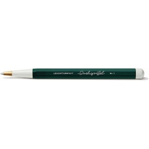 image:imageLEUCHTTURM1917  Drehgriffel Writing Pen Sage  Ballpoint Pen with Royal Blue Ink IncludedForest Green