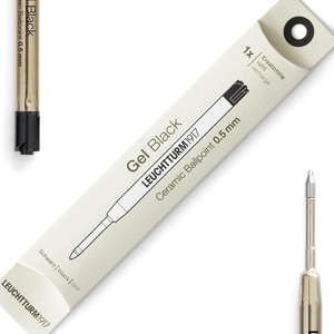 image:imageLEUCHTTURM1917  Gel Pen Parker Style Refills 05mm for Drehgriffel Nr 1  Document Proof ISO 157272 Black