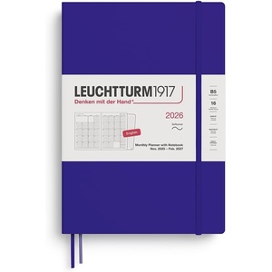 image:imageLEUCHTTURM1917  Monthly Planner amp Notebook 2026 Softcover Paperback B6 Ruled Black Nov 1 2025  Feb 28 2027Ink