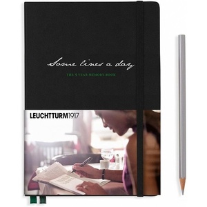 image:imageLEUCHTTURM1917  Some Lines A Day  5 Year Memory Notebook  Hardcover Journal 366 Pages for 5 Years of Entries Rising SunBlack