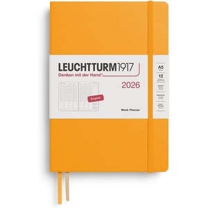 image:imageLEUCHTTURM1917  Week Planner 2026 Hardcover Medium A5 Rising Sun Jan 1  Dec 31 2026Rising Sun