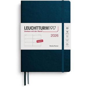 image:imageLEUCHTTURM1917  Weekly Planner 2026 Hardcover Medium A5 Rising Sun Jan 1  Dec 31 2026Deep Sea