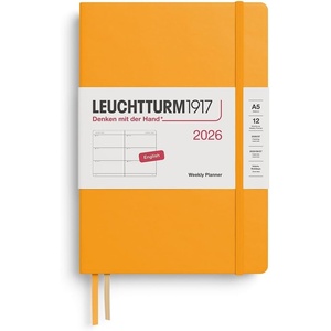 image:imageLEUCHTTURM1917  Weekly Planner 2026 Hardcover Medium A5 Rising Sun Jan 1  Dec 31 2026Rising Sun