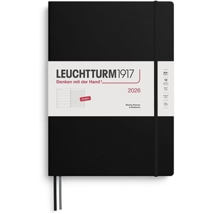 image:imageLEUCHTTURM1917  Weekly Planner amp Notebook 2026 Hardcover Medium A5 Ruled Lemon Jan 1  Dec 31 2026Black