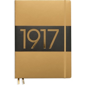 image:imageLEUCHTTURM1917 Metallic Special Edition  Medium A5 Ruled Hardcover Notebook Gold  251 Numbered PagesGold