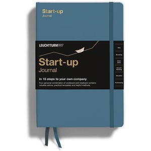 image:imageLEUCHTTURM1917 Startup Journal Hardcover 294 Numbered Pages Stone Blue 363844Stone Blue