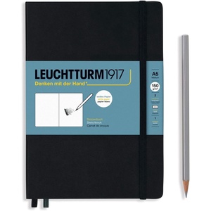 image:imageLeuchtturm1917  Master A4 Hardcover Sketchbook Black  112 Pages of 150gm PaperBlack