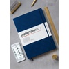 image:imageLEUCHTTURM1917  Notebook Hardcover Master Slim A4  123 Numbered Pages for Writing and Journaling Rising Sun SquaredNordic Blue