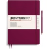 image:imageLEUCHTTURM1917  Notebook Hardcover Master Slim A4  123 Numbered Pages for Writing and Journaling Rising Sun SquaredPort Red