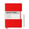 image:imageLEUCHTTURM1917  Notebook Hardcover Master Slim A4  123 Numbered Pages for Writing and Journaling Rising Sun SquaredRed