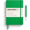 image:imageLEUCHTTURM1917  Notebook Hardcover Medium A5251 Numbered Pages for Writing and Journaling  Thinking Ahead Squared Paper Dusty RoseSpring Leaf