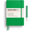 image:imageLEUCHTTURM1917  Notebook Hardcover Medium A5251 Numbered Pages for Writing and Journaling  Thinking Ahead Squared Paper Dusty RoseSpring Leaf