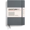 image:imageLEUCHTTURM1917  Notebook Hardcover Medium A5251 Numbered Pages for Writing and Journaling Stone Blue RuledAnthracite