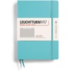 image:imageLEUCHTTURM1917  Notebook Hardcover Medium A5251 Numbered Pages for Writing and Journaling Stone Blue RuledAquamarine