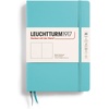 image:imageLEUCHTTURM1917  Notebook Hardcover Medium A5251 Numbered Pages for Writing and Journaling Stone Blue RuledAquamarine