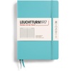 image:imageLEUCHTTURM1917  Notebook Hardcover Medium A5251 Numbered Pages for Writing and Journaling Stone Blue RuledAquamarine