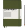 image:imageLEUCHTTURM1917  Notebook Hardcover Medium A5251 Numbered Pages for Writing and Journaling Stone Blue RuledArmy