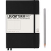 image:imageLEUCHTTURM1917  Notebook Hardcover Medium A5251 Numbered Pages for Writing and Journaling Stone Blue RuledBlack