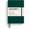 image:imageLEUCHTTURM1917  Notebook Hardcover Medium A5251 Numbered Pages for Writing and Journaling Stone Blue RuledForest Green