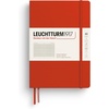 image:imageLEUCHTTURM1917  Notebook Hardcover Medium A5251 Numbered Pages for Writing and Journaling Stone Blue RuledFox Red