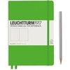 image:imageLEUCHTTURM1917  Notebook Hardcover Medium A5251 Numbered Pages for Writing and Journaling Stone Blue RuledFresh Green