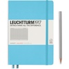 image:imageLEUCHTTURM1917  Notebook Hardcover Medium A5251 Numbered Pages for Writing and Journaling Stone Blue RuledIce Blue