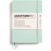 image:imageLEUCHTTURM1917  Notebook Hardcover Medium A5251 Numbered Pages for Writing and Journaling Stone Blue RuledMint Green