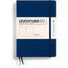 image:imageLEUCHTTURM1917  Notebook Hardcover Medium A5251 Numbered Pages for Writing and Journaling Stone Blue RuledNavy
