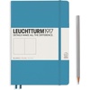 image:imageLEUCHTTURM1917  Notebook Hardcover Medium A5251 Numbered Pages for Writing and Journaling Stone Blue RuledNordic Blue