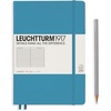 image:imageLEUCHTTURM1917  Notebook Hardcover Medium A5251 Numbered Pages for Writing and Journaling Stone Blue RuledNordic Blue