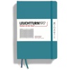 image:imageLEUCHTTURM1917  Notebook Hardcover Medium A5251 Numbered Pages for Writing and Journaling Stone Blue RuledOcean