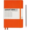 image:imageLEUCHTTURM1917  Notebook Hardcover Medium A5251 Numbered Pages for Writing and Journaling Stone Blue RuledOrange