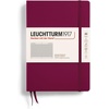image:imageLEUCHTTURM1917  Notebook Hardcover Medium A5251 Numbered Pages for Writing and Journaling Stone Blue RuledPort Red