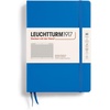 image:imageLEUCHTTURM1917  Notebook Hardcover Medium A5251 Numbered Pages for Writing and Journaling Stone Blue RuledSky