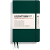 image:imageLEUCHTTURM1917  Notebook Hardcover Paperback B6  219 Numbered Pages for Writing and Journaling Stone Blue RuledForest Green